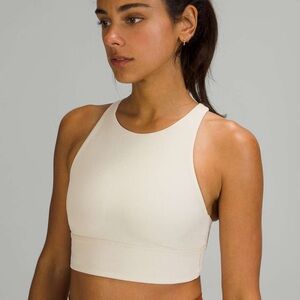 Size 4 Lululemon Energy High-Neck Longline Bra (Light Support)